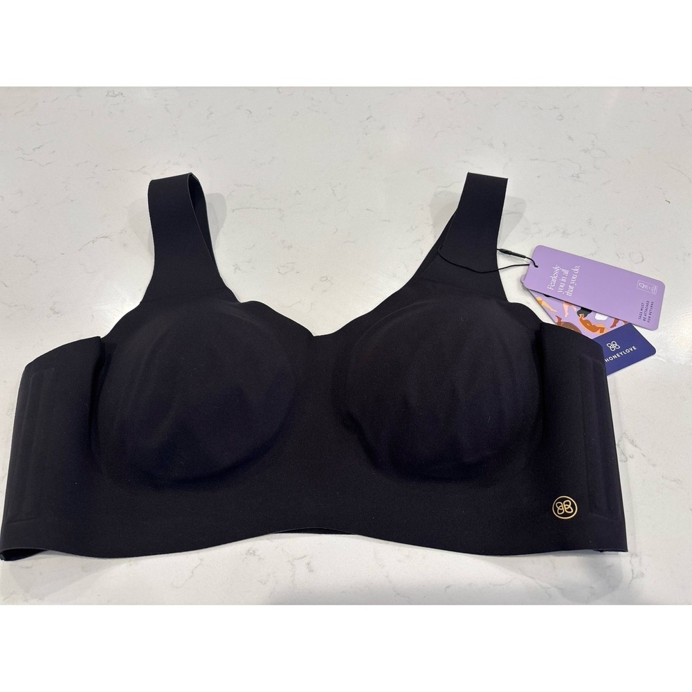 NEW !! Honeylove Bra Size XL Black Soft Retails $69